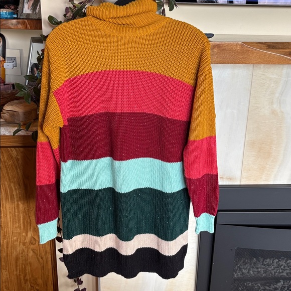 Farm Rio Bold Striped Sweater Dress - Picture 4 of 5